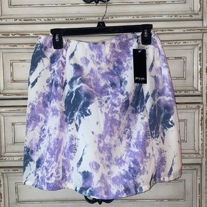 NWT High Waisted Tie Dye Mini Skirt